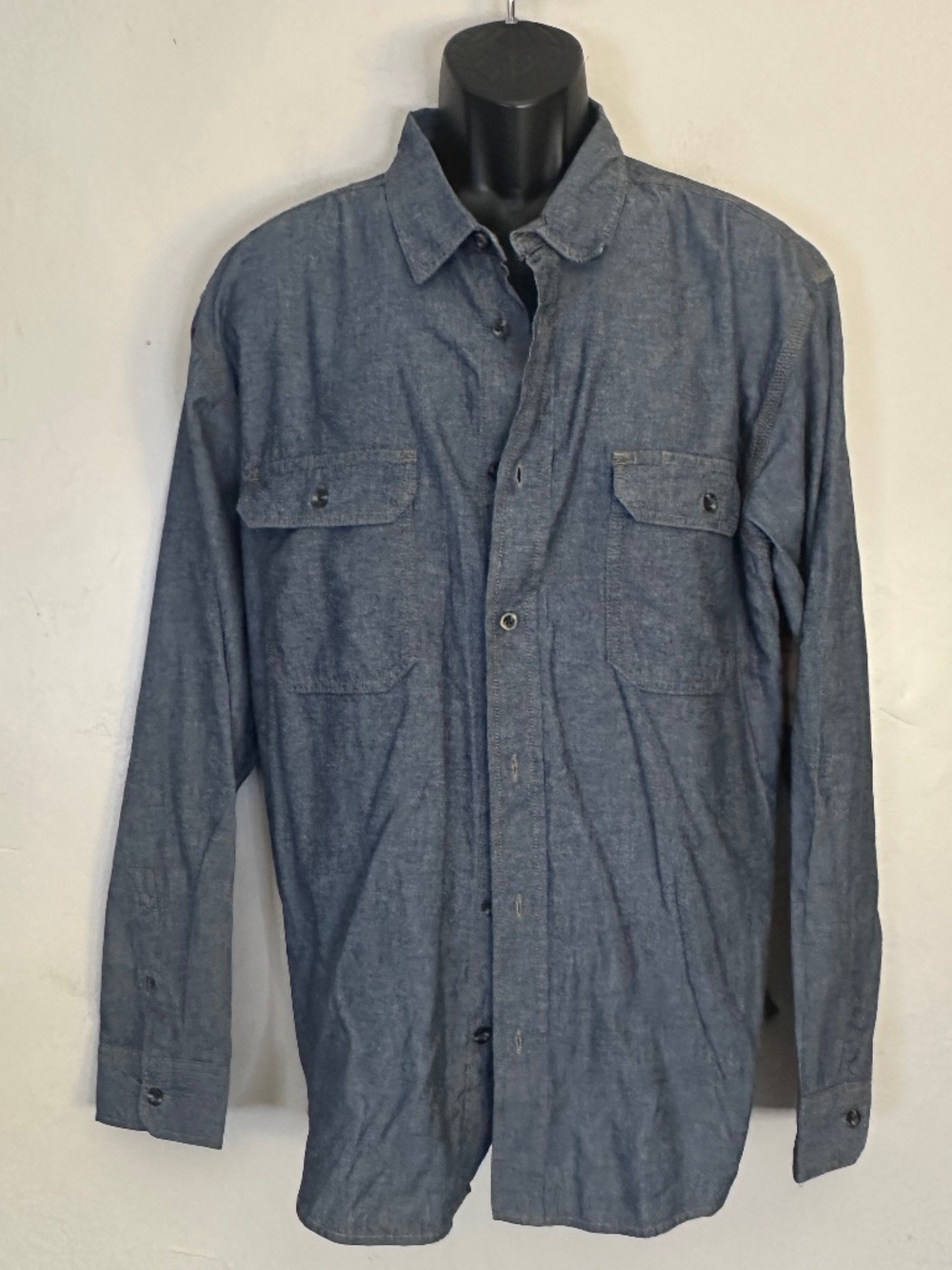 Brahma Chambray Long Sleeve Shirt XL New with tags 100% cotton 24" armpits